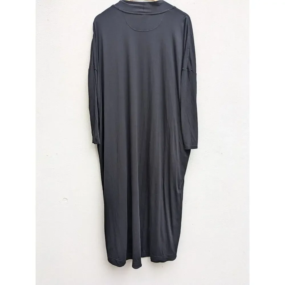Athleta Modal Robe Black XXS Long Cardigan Sleep Pajama Womens Retail $129 - Picture 7 of 9